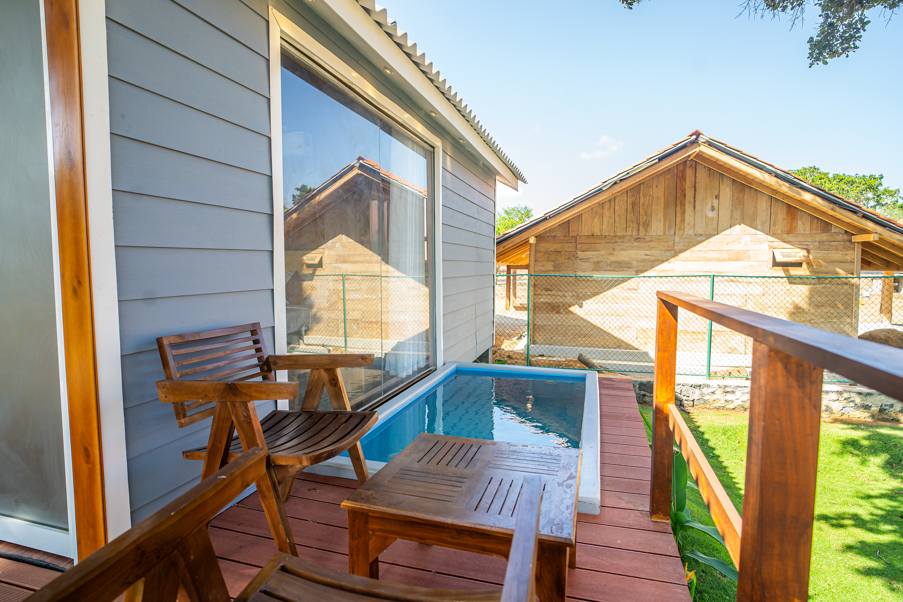 Private plunge pool on the villa deck